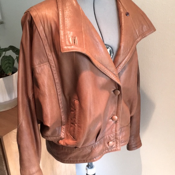 COPY - Vintage 1980’s  women’s leather jacket - Picture 6 of 8